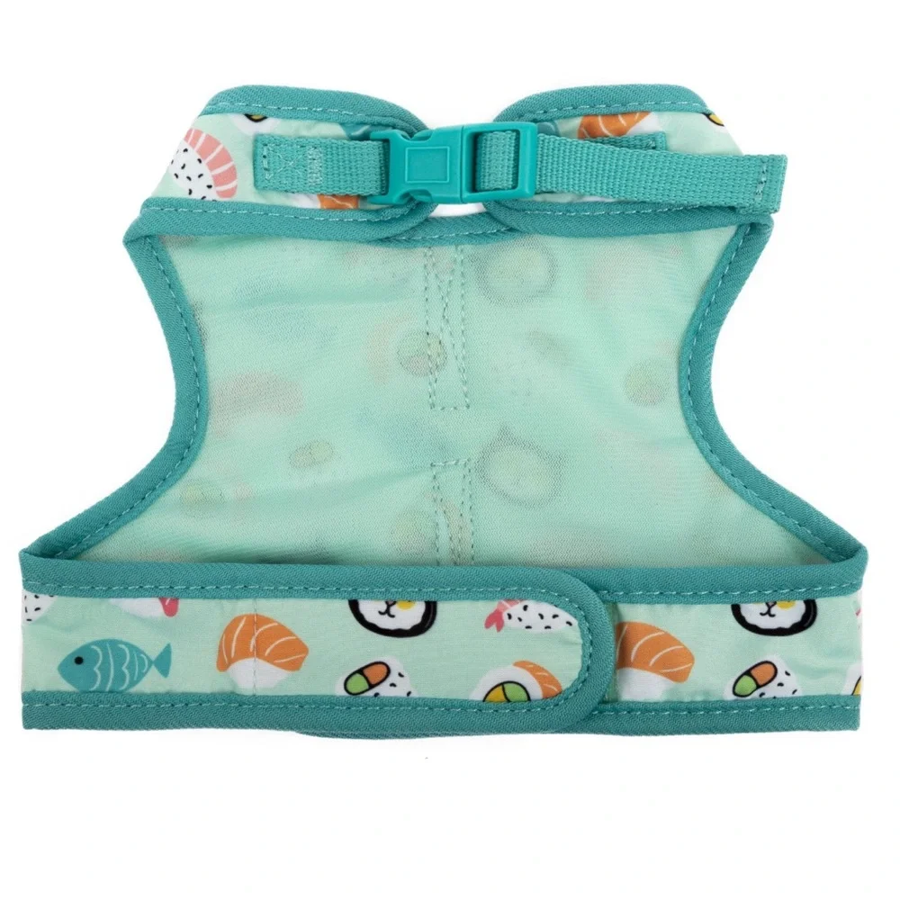 🎉🎊2X HP🆕 Vibrant Life Polyester Sushi Walking Cat, Harness Teal Color One Sz